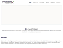 Tablet Screenshot of cyberworksrobotics.com